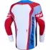 Maillot Cross Alpinestars Youth Supertech Dyna Rouge Feu Blanc Bleu Marine