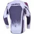 Maillot Cross Alpinestars Youth Supertech Swan Lilas Gris Foncé Rouge Fluo