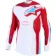 Maillot Cross Alpinestars Racer Hunt Blanc Rouge Feu Ucla Bleu