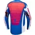 Maillot Cross Alpinestars Techstar Maven Blanc Corail Vif Bleu Ciel