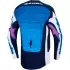 Maillot Cross Alpinestars Techstar Maven Blanc Bleu Ciel Vert Fluo