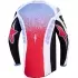 Maillot Cross Alpinestars Fluid Drag Noir Blanc Bleu Clair Rouge Fluo