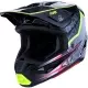 Casque Cross Alpinestars S-M7 Blaster Noir Gris Blanc