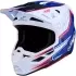 Casque Cross Alpinestars S-M7 Blaster Blanc Bleu Rouge