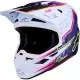 Casque Cross Alpinestars S-M7 Blaster Violet Rose Blanc