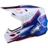 Casque Cross Alpinestars S-M7 Blaster Blanc Bleu Rouge
