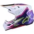 Casque Cross Alpinestars S-M7 Blaster Violet Rose Blanc