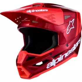 Casque Cross Alpinestars SM3 Radium Rouge Fluo