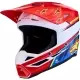 Casque Cross Alpinestars SM3 Falcon Rouge Fluo Blanc Bleu