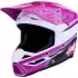 Casque Cross Alpinestars Enfant SM3 Falcon Blanc Violet Noir