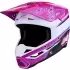 Casque Cross Alpinestars SM3 Falcon Blanc Violet Noir
