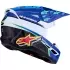 Casque Cross Alpinestars SM3 Falcon Bleu Blanc Noir