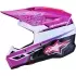 Casque Cross Alpinestars Enfant SM3 Falcon Blanc Violet Noir