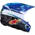 Casque Cross Alpinestars Enfant SM3 Falcon Bleu Blanc Noir