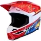 Casque Cross Enfant Alpinestars SM3 Falcon Rouge Fluo Blanc Bleu