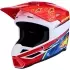 Casque Cross Enfant Alpinestars SM3 Falcon Rouge Fluo Blanc Bleu
