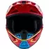 Casque Cross Alpinestars S-M7 Cast Rouge Jaune Fluo Bleu