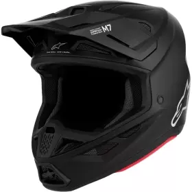 Casque Cross Alpinestars S-M7 Solid Noir Mat