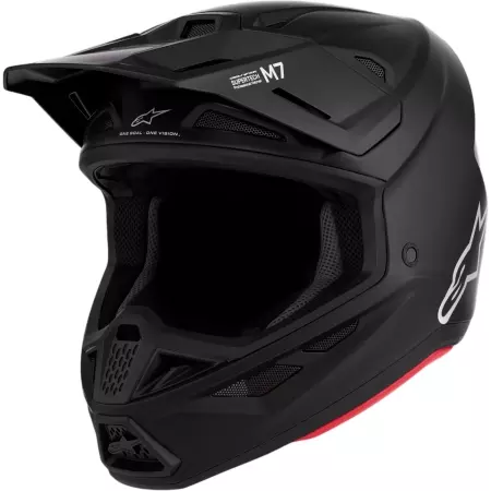 Casque Cross Alpinestars S-M7 Solid Noir Mat - Casque Cross ALPINESTARS