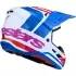 Casque Cross Alpinestars S-M7 Core Blanc Bleu Violet