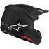 Casque Cross Alpinestars S-M7 Solid Noir Mat
