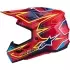 Casque Cross Alpinestars S-M7 Cast Rouge Jaune Fluo Bleu