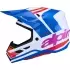 Casque Cross Alpinestars S-M7 Core Blanc Bleu Violet