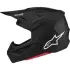 Casque Cross Alpinestars S-M7 Solid Noir Mat
