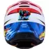 Casque Cross Enfant Alpinestars SM3 Falcon Rouge Fluo Blanc Bleu