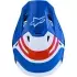 Casque Cross Alpinestars S-M7 Core Blanc Bleu Violet