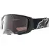 Masque Cross Alpinestars Supertech Hiten Blanc Noir Iridium Argent