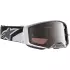 Masque Cross Alpinestars Supertech Hiten Blanc Noir Iridium Argent