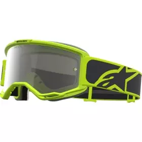 Masque Cross Alpinestars Vision 5 Rora Noir Jaune Fluo Iridium Argent