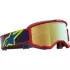 Masque Cross Alpinestars Vision 5 Drag Rouge Bleu Iridium Or