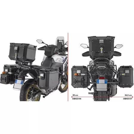 Support Valises Givi Monokey Cam-Side Voge DS800X Rally - PLO9264CAM - Supports et fixations pour sacoches et valises moto GIVI