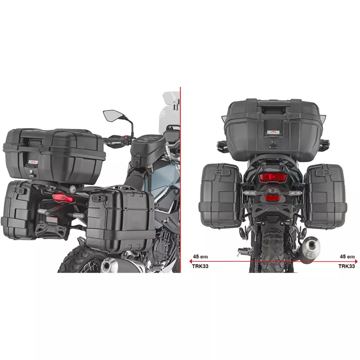 Support Valises Givi Monokey Kawasaki KLE500 /SE - PLO4139MK