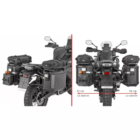 Support Valises Givi Monokey Cam-Side CFMoto 800/1000MT-X - PLO9230CAM - Supports et fixations pour sacoches et valises moto GIVI