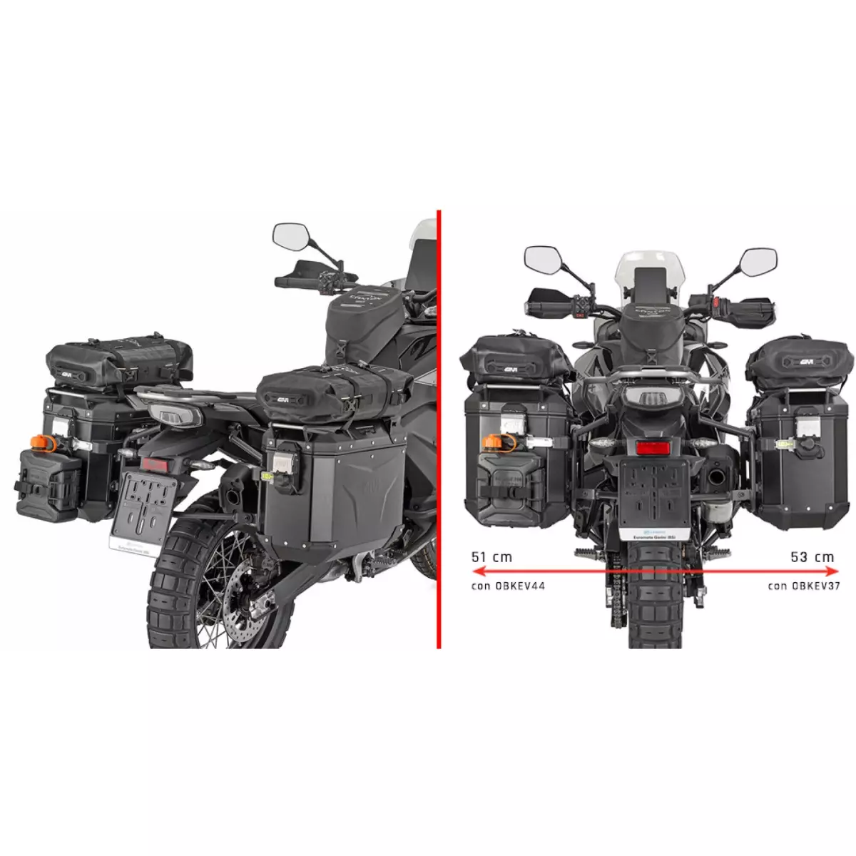 Support Valises Givi Monokey Cam-Side CFMoto 800/1000MT-X - PLO9230CAM