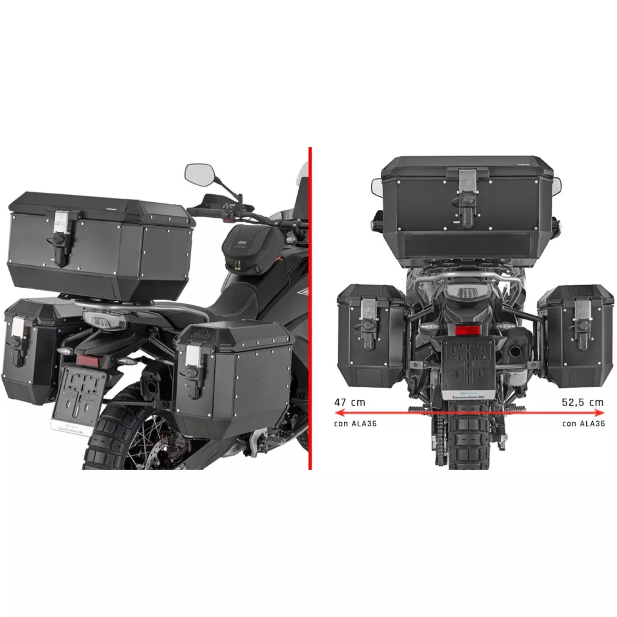 Support Valises Givi Monokey CFMoto 800/1000MT-X - PLO9230MK