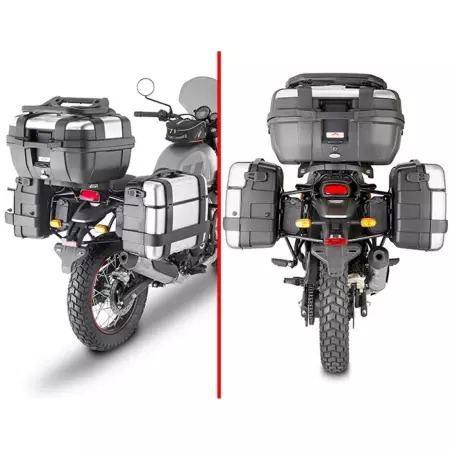 Support Valises Givi Monokey Royal Enfield Scram 411 - PL9055 - Supports et fixations pour sacoches et valises moto GIVI