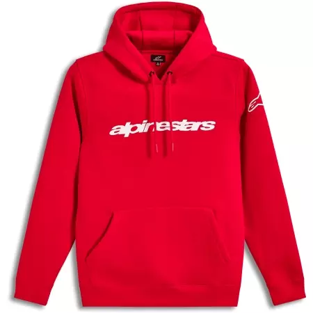 ALPINESTARS Sweat Alpinestars Race Wordmark Rouge — rouge et blanc