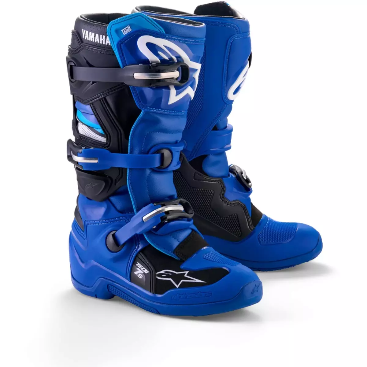 Bottes Cross Junior Alpinestars Yamaha Tech 7 S Bleu Noir Blanc