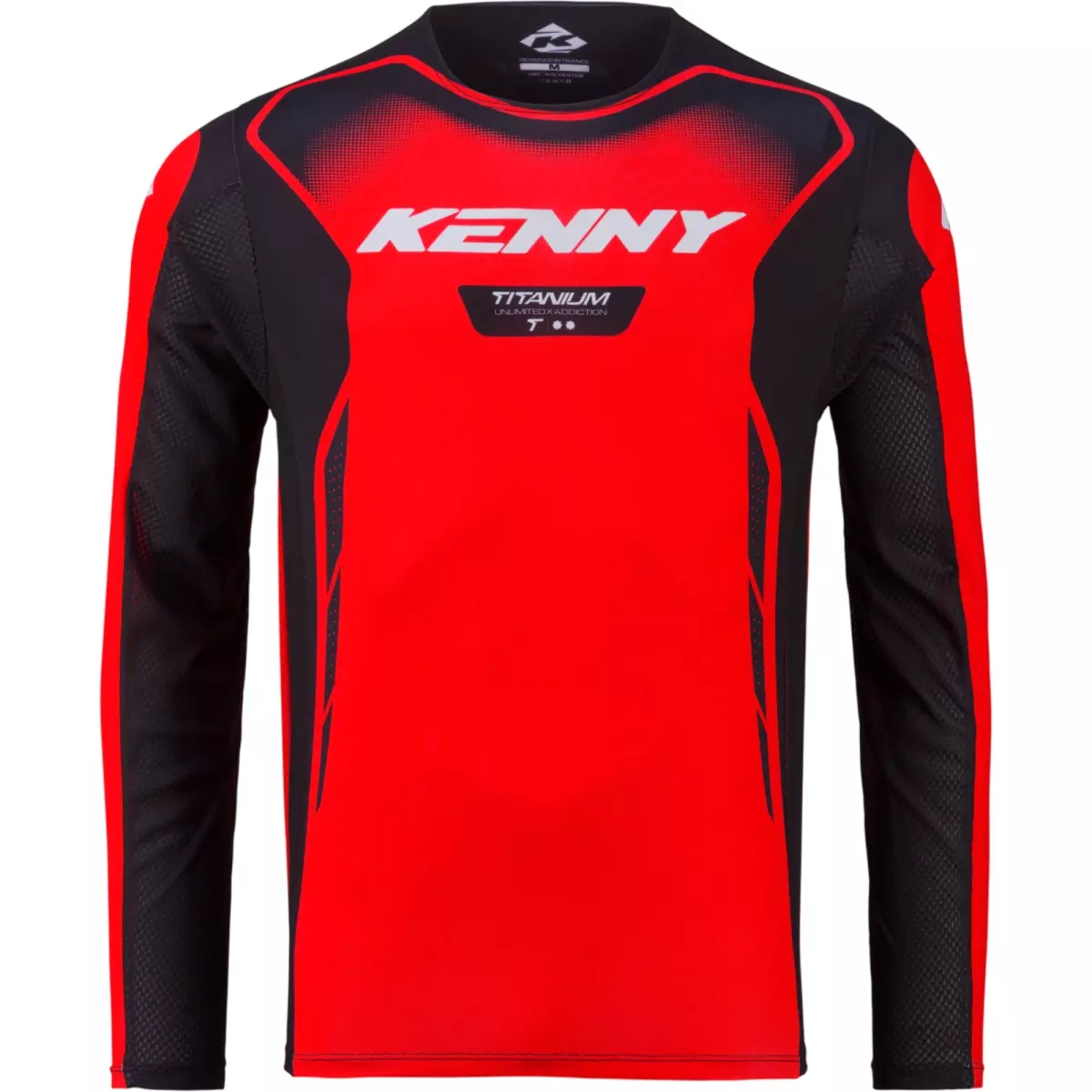 Maillot Cross Kenny MX27 Titanium Rouge
