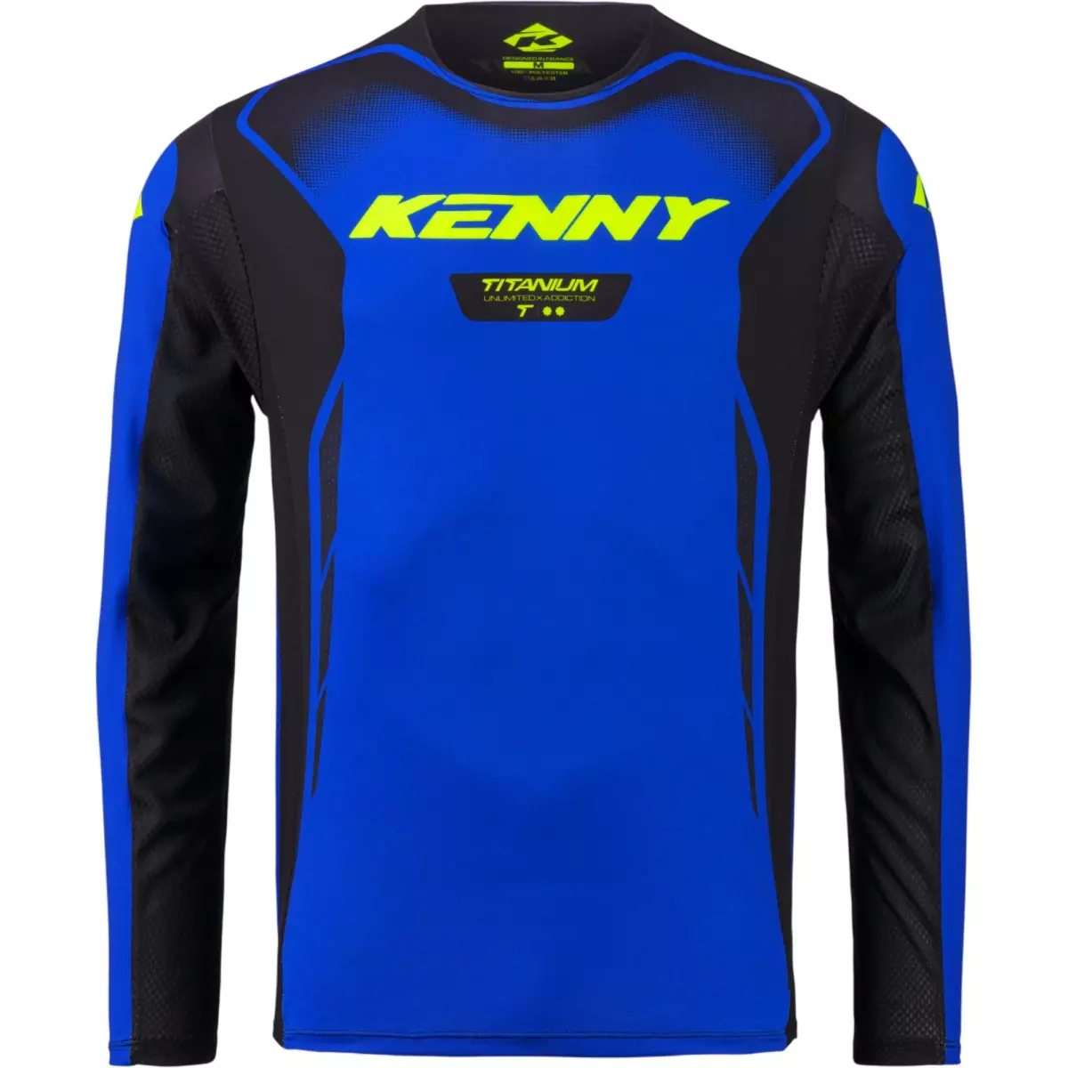 Maillot Cross Kenny MX27 Titanium Bleu