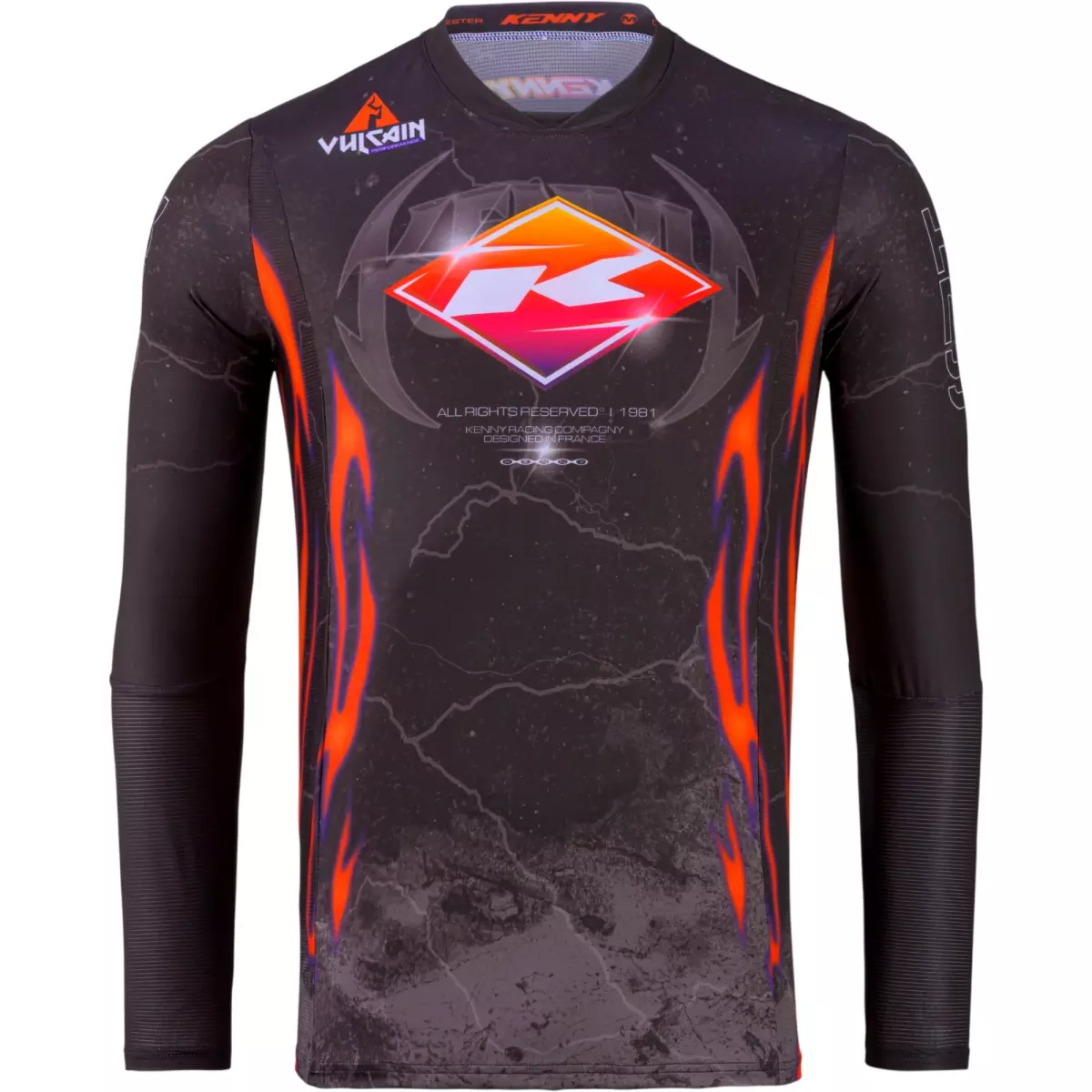 Maillot Cross Kenny MX27 Performance Vulcain Noir