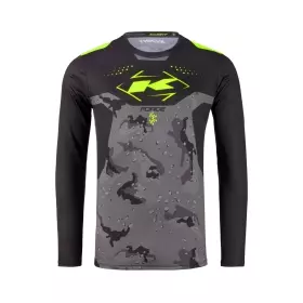 Maillot Cross Kenny MX27 Force Camouflage Jaune Fluo