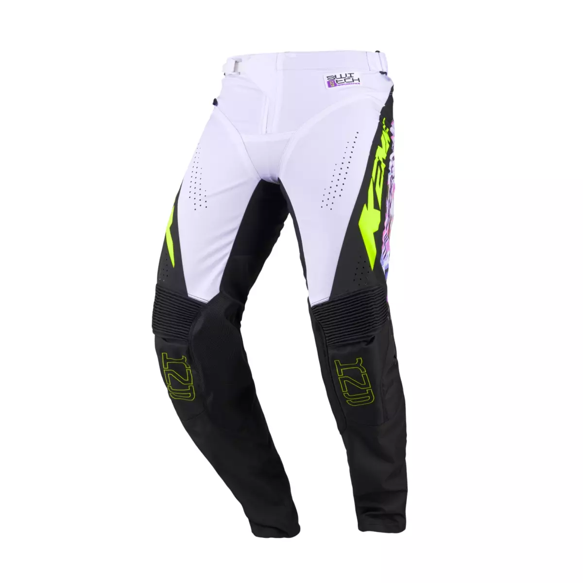 Pantalon Cross Kenny MX27 Performance Switch Blanc Noir Rose Violet
