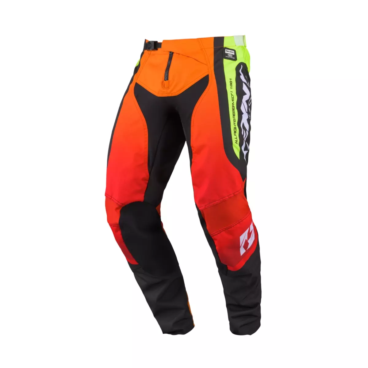 Pantalon Cross Kenny MX27 Force Race Rouge Jaune Fluo