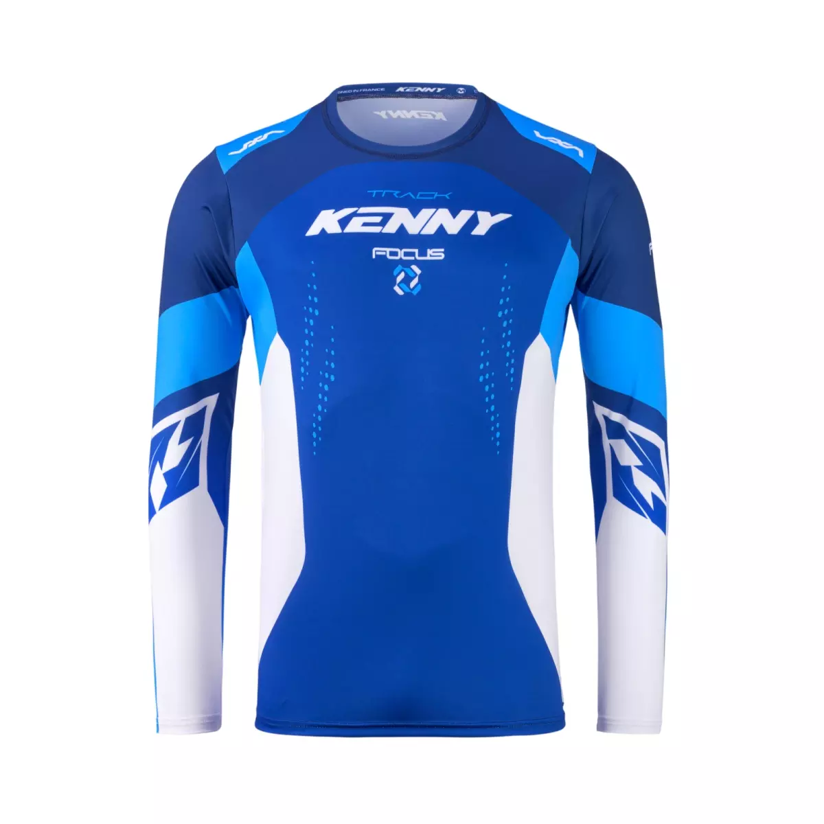 Maillot Cross Kenny MX27 Track Focus Bleu