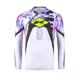 Maillot Cross Kenny MX27 Performance Switch Blanc Noir Rose Violet